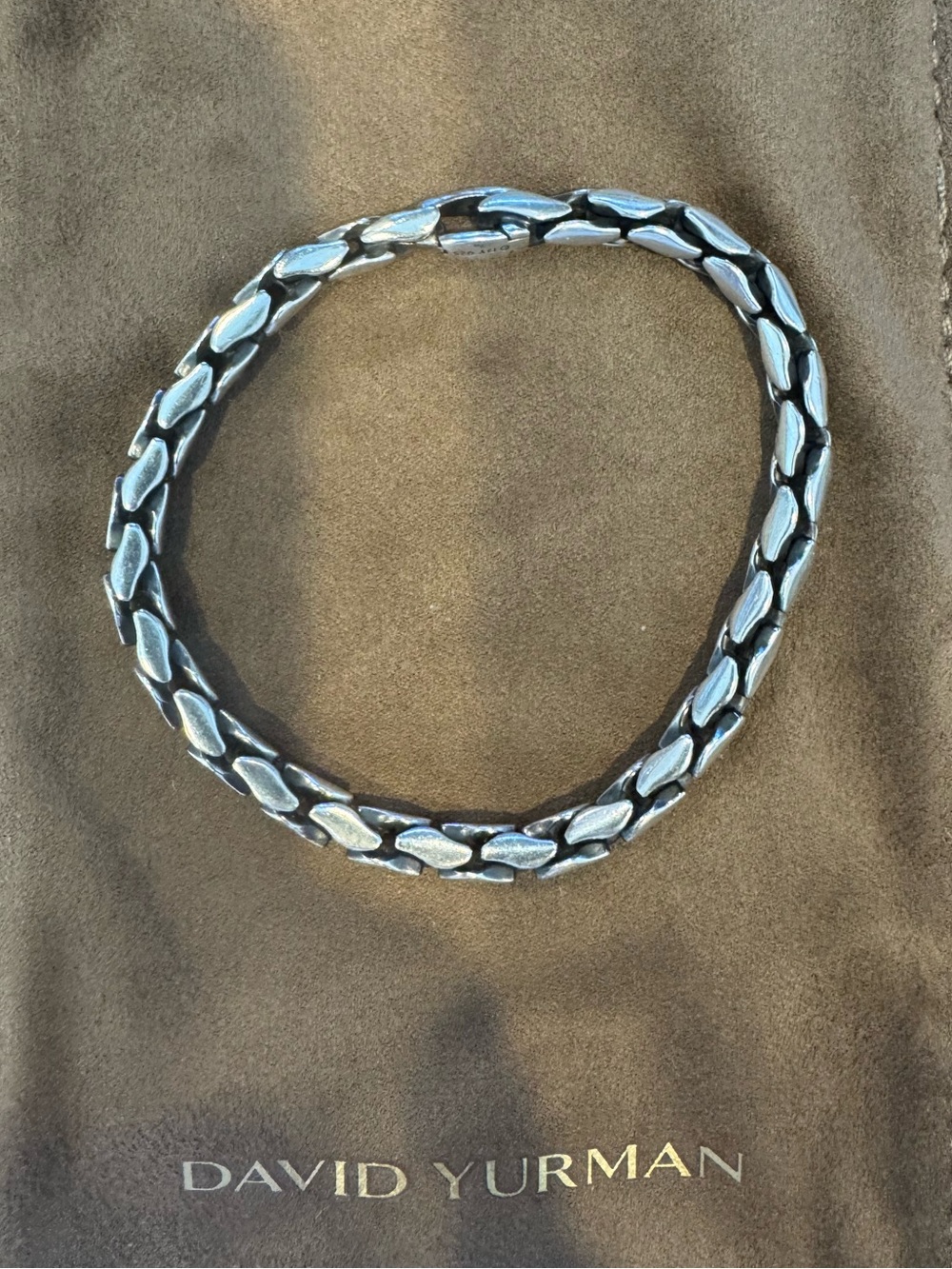 David Yurman Men’s Stainless Steel Bracelet